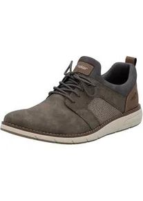 Slip-On Sneaker Rieker, Herren, Gr. 41, taupe, grau, braun, Lederimitat, Textil, Schuhe, Slipper, Freizeitschuh, Halbschuh mit modischer Laufsohle