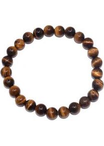 Armband Firetti "Schmuck Geschenk Armschmuck Armkette Edelstein Farbstein Tigerauge" Gr. 18, braun (braun, braun), Armb&auml;nder, Damen, 18, Silikon Stein, Silikon, Stein, Armband, Made in Germany - mit Tigerauge