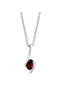 Kette mit Anh&auml;nger Firetti "Schmuck Geschenk Silber 925 Halsschmuck Halskette Entourage", bunt (silberfarben, rot), Halsketten, Damen, Silber 925 (Sterlingsilber), L: 45 B: 1,5mm, mit Zirkonia (synth.), B:1,5mm