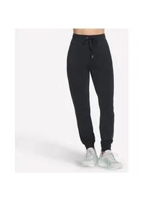 Jogginghose Skechers "SKECHLUXE ELEVATE JOGGER", Damen, Gr. M (38/40), N-Gr, schwarz (bold schwarz), Obermaterial: 53% Viskose, 39% Polyester, 8% Elasthan, Hosen Jogginghose