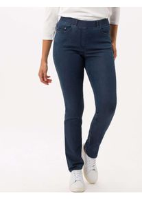 Raphaela by Brax Damen Five-Pocket-Hose Style LAVINA STONED, denim blau, Gr. 44