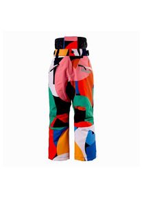 GOSOAKY Big Bad Wolf Skihose Kinder (Gr&ouml;&szlig;e 110/116 |wei&szlig; |wasserdicht)