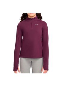 Nike Dri-Fit Long-Sleeve 1/2-Zip Top Laufshirt Kinder Roadrunning (Gr L |lila)