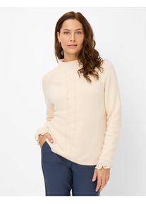 Brax Damen Strickpullover Style LEA canvas, hellbeige, Gr. 44
