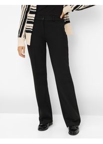 Raphaela by Brax Damen Marlenehose Style PEGGY FLARED BLACK, schwarz, Gr. 46K