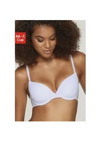 Schalen-BH Nuance, Damen, Gr. 90, Cup A, wei&szlig;, Spitze, Obermaterial: 85% Polyamid, 15% Elasthan, BHs Schalen-BH, im R&uuml;cken aus Spitze, Cups aus Microtouch, Dessous
