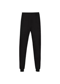 Schlafanzug TRIGEMA "TRIGEMA Schlafanzughose B&uuml;ndchen", Damen, Gr. XL, schwarz, Single Jersey, 100% Baumwolle, Homewear-Sets Schlafanzug