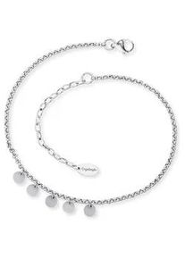 Fu&szlig;kette Engelsrufer "Luna", silber (edelstahlfarben), Fu&szlig;ketten, Damen, Edelstahl