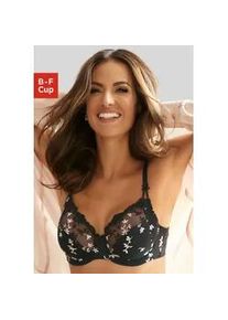 B&uuml;gel-BH Nuance, Damen, Gr. 105, Cup D, schwarz, Obermaterial: 65% Polyamid, 25% Polyester, 10% Elasthan, BHs B&uuml;gel-BH, mit feiner Stickerei Spitze und dezenter Transparenz im Obercup