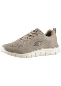 Sneaker Skechers "TRACK", Herren, Gr. 47,5, grau (taupe), Textil, meliert, Schuhe Sneaker, Freizeitschuh, Halbschuh, Schn&uuml;rschuh mit gepolsterter Innensohle