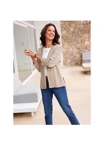 Strickjacke Inspirationen, Damen, Gr. 52, beige, 100% Polyacryl, unifarben, Strickjacken Strickjacke