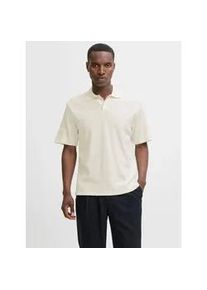 Jack & Jones Poloshirt JACK & JONES "JPRBLANEWTRENT SS POLO SN", Herren, Gr. L, wei&szlig; (cloud dancer), Jersey, Obermaterial: 100% Baumwolle, gemustert, relaxed fit, Shirts