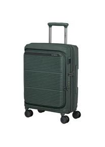 Hartschalen-Trolley Samsonite "PARALUX, verschiedene Gr&ouml;&szlig;en und Farben", Gr. B/H/T: 39cm x 55cm x 23cm 40 l, olive, Polypropylen, Koffer, Reisegep&auml;ck mit Frontfach Packw&uuml;rfel Trennpolster
