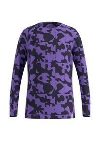 Odlo BL Top Crew Neck L/S Active Warm Graphic Kunstfaserunterwäsche Kinder (Gr 140 |lila/blau)
