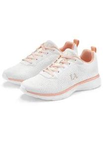 Sneaker Lascana "Turnschuhe", Damen, Gr. 44, rosa (wei&szlig;, lachsfarben), Obermaterial: 60% Textilmaterial, 40% Lederimitat. Decksohle: 100% Textilmaterial. Futter: 100% Textilmaterial. Laufsohle: 100% Synthetik, kontrastfarbene Details, unifarben, Basic, Schuhe Sneaker, Freizeitschuh, Halbschuh im sportiven Look VEGAN