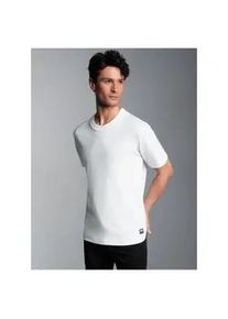 T-Shirt TRIGEMA "TRIGEMA Heavy T-Shirt aus 100% recycelter Baumwolle", Herren, Gr. M, wei&szlig;, 100% Baumwolle (recycelt), Basic, Shirts T-Shirt