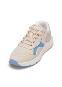 Marc O'Polo MARC O'POLO Damen Sneaker "aus Rindleder und Mesh", Gr. 42dry sand, gold, Obermaterial: 95% Leder (Rind), 5% Polyamid, unifarben, Schuhe