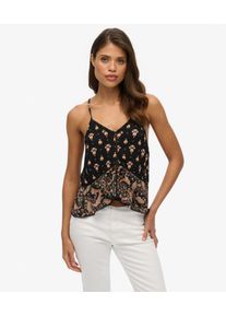 Superdry Damen Tr&auml;gertop mit Schn&uuml;rung Black - Gr&ouml;&szlig;e: 38 2103025000371F1B017