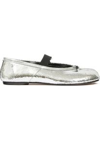 Maison Martin Margiela Maison Margiela Ballerinas - Tabi Ballerina Flat Elastic Band Broken Mirror/ela - Gr. 37 (EU) - in Silber - f&uuml;r Damen