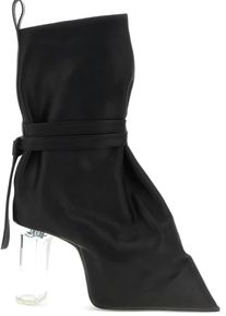 Rick Owens Hohe Schuhe - Tied Taco Kiss Black/clear - Gr. 38,5 (EU) - in Schwarz - f&uuml;r Damen