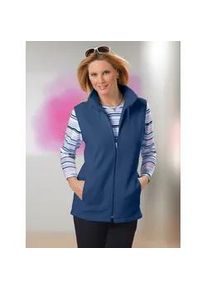 Fleeceweste Classic Basics, Damen, Gr. 38, blau (nachtblau), 100% Polyester, unifarben, Westen Fleeceweste