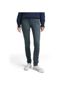 Slim-fit-Jeans Tom Tailor, Damen, Gr. 28, L&auml;nge 32, blau (mid stone blau grau denim), Denim/Jeans, Obermaterial: 70% Baumwolle, 28% Polyester, 2% Elasthan. Futter: 65% Baumwolle, 35% Polyester, unifarben, slim fit kn&ouml;chellang, Jeans Slim-fit-Jeans, im Five-Pocket Style