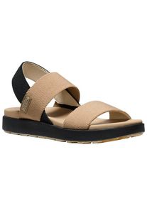 Keen Elle Backstrap Sandalen Damen Reisen (Gr 37,5 |beige/schwarz)
