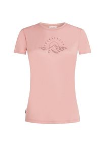 Icebreaker Merino 150 Tech Lite S/S Sunrise Summit Merinoshirt Damen (Gr S |rosa)