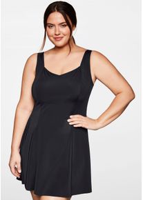 sheego Gro&szlig;e Gr&ouml;&szlig;en Badekleid mit integrierter Hose und Shaping-Effekt, schwarz, Gr&ouml;&szlig;e 52E - Damen