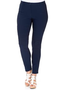 sheego Gro&szlig;e Gr&ouml;&szlig;en Bengalinhose in schmaler Form, marine, Gr&ouml;&szlig;e 84 - Damen