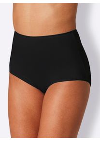 Schiesser sheego Gro&szlig;e Gr&ouml;&szlig;en Taillenslip mit flachen Bund- und Beinabschl&uuml;ssen, schwarz, Gr&ouml;&szlig;e 42 - Damen