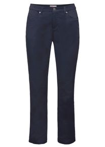 sheego Große Größen Hose in gerader Form, aus Twill, marine, Größe 104 - Damen