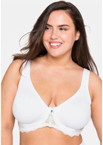 sheego Gro&szlig;e Gr&ouml;&szlig;en T-Shirt-BH mit B&uuml;gel und nahtrlosen Cups, wei&szlig;, Gr&ouml;&szlig;e 100D - Damen
