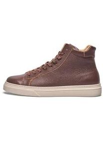 Sneaker Henry Stevens "Travis MTS", Herren, Gr. 42, braun (dunkelbraun), Kalbsleder, Schuhe Sneaker