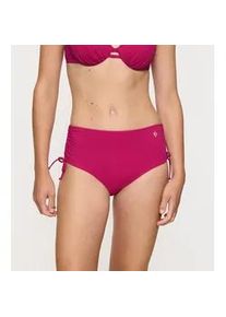 Bikini-Hose Triumph "Summer Twist Maxi", Damen, Gr. 48, N-Gr, lila (berry), Microfaser, Obermaterial: 84% Polyamid, 16% Elasthan, Badehosen Bikini-Hose, verstellbare seitliche Schn&uuml;rung