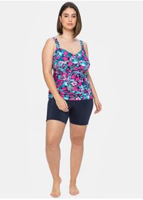 sheego Gro&szlig;e Gr&ouml;&szlig;en Badehose in Radler-L&auml;nge, mit Shaping-Effekt, marine, Gr&ouml;&szlig;e 54 - Damen