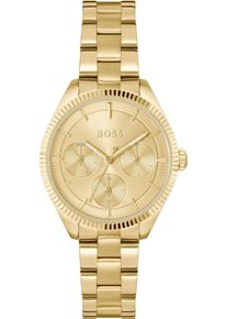 BOSS Damen Multifunktionsuhr "SAGE SPORT"goldfarben, Armbanduhren, Quarzuhr, Armbanduhr, Damenuhr, Edelstahlarmband, analog