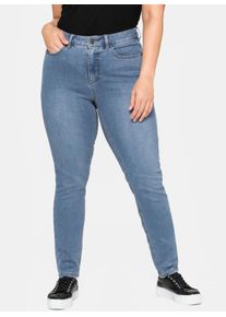 sheego Große Größen Skinny Jeans in 5-Pocket-Form, blue denim, Größe 84 - Damen