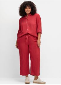 sheego Große Größen 7/8-Hose mit Schlupfbund, erdbeere, Größe 58 - Damen