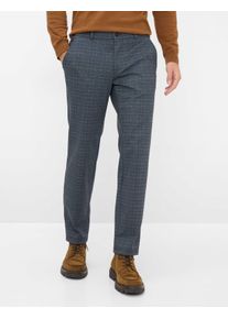 Eurex By Brax Herren Flatfronthose Style THILO CHECK BLUE, dunkelblau, Gr. 25