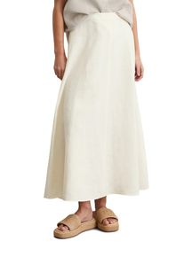 Marc O'Polo MARC O'POLO Damen Webrock "aus reinem Leinen"silky stone, casual, Gr. 46, unifarben, Obermaterial: 100% Leinen; Futter: 100% Nicht verfügbar, Röcke