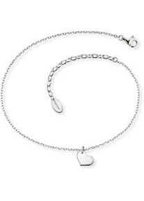 Fu&szlig;kette Engelsrufer "HERZ", silber (silberfarben), Fu&szlig;ketten, Damen, Silber 925 (Sterlingsilber)