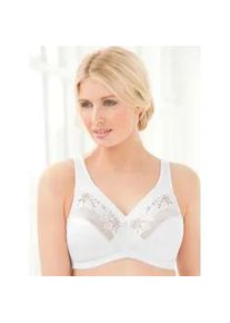Minimizer-BH Glamorise, Damen, Gr. 85, Cup G, wei&szlig;, 40% Polyamid, 35% Polyester, 15% Baumwolle, 10% Elasthan, BHs Minimizer-BH