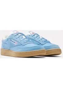 Sneaker Reebok CLASSIC "CLUB C 85", Herren, Gr. 39, essentialblau, chalk, gum, Leder, Synthetik, Textil, Schuhe Sneaker