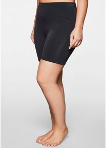 sheego Gro&szlig;e Gr&ouml;&szlig;en Badehose in Radler-L&auml;nge, mit Shaping-Effekt, schwarz, Gr&ouml;&szlig;e 40 - Damen