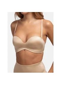 Bandeau-BH Dorina "Sublime Sculpt", Damen, Gr. 70, Cup B, beige, Obermaterial: 63% Polyamid, 23% Polyester, 14% Elasthan, unifarben, BHs Bandeau-BH, weicher Stoff, modernes Design, leicht gepolstert