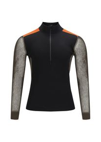 Aclima WoolNet Hybrid Mockneck Merinounterwäsche Herren (Gr XS |schwarz)