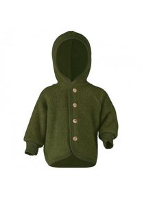 Engel Kinder Kapuzenjacke mit Holzkn&ouml;pfen Wolljacke Kinder (Gr&ouml;&szlig;e 86/92 |oliv)