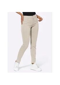 Stretch-Jeans Ascari, Damen, Gr. 40, Normalgr&ouml;&szlig;en, beige (sand), 91% Baumwolle, 6% Polyester, 3% Elasthan, unifarben, lang, Jeans, Topseller