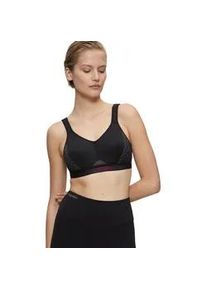 Sport-BH triaction by Triumph "Triaction Cardio Flow P EX", Damen, Gr. 80, Cup G, schwarz, Single Jersey, Obermaterial: 57% Polyester, 28% Polyamid, 15% Elasthan, BHs Sport-BH, extremer Halt, ohne B&uuml;gel, schnelltrocknend und atmungsaktiv